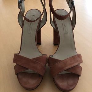 BCBG PLATFORM SANDLES